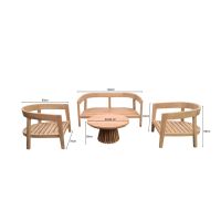 Bilbao tuinset - beige/naturel