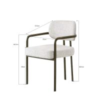 Milan eetkamerstoel - beige