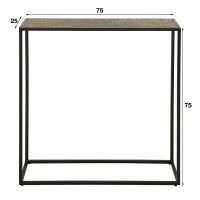 Inez haltafel brons antiek van het woonmerk Fraaai