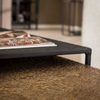 Miranda salontafel set van 2 rechthoek iron metallic - grijs