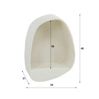 Allan wandschap druppel - marmer composiet