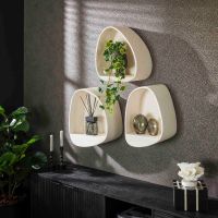 Allan wandschap driehoek - marmer composiet