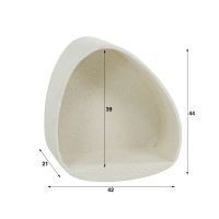 Allan wandschap driehoek - marmer composiet