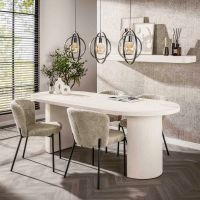 Katie eetkamertafel arch stone 215x90cm - marmer composiet