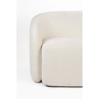 Toby 3-zitsbank - wit