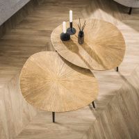 Samia salontafel set van 2 organisch - brons