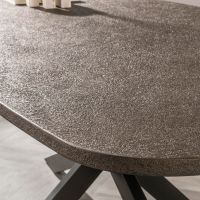 Alfa eettafel Deens ovaal 180 cm - brons