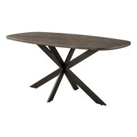 Alfa eettafel Deens ovaal 180 cm - brons
