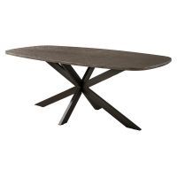 Fraaai Alfa eettafel Deens ovaal 215 cm - brons