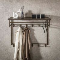 Nowi kapstok hoog 12 haken - brons antiek