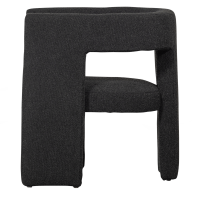 Tiwa fauteuil bouclé donkergrijs van het woonmerk Woood