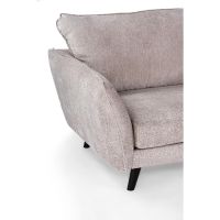 Vurna Collin 3-zits hoekbank rechts stof - beige/poot zwart