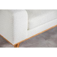 Cleo 3-zits hoekbank rechts stof - naturel