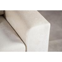 Loris 3-zits hoekbank rechts stof - champagne