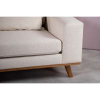 Vurna Grande 3-zits hoekbank links stof - beige