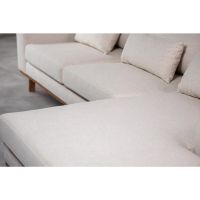 Grande 3-zits hoekbank rechts stof - beige