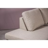 Mitch 3-zits hoekbank links stof - beige