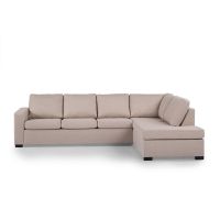 Vurna Mitch 3-zits hoekbank rechts stof - beige