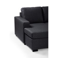 Vurna Lolita 7-zits hoekbank L+R, stof - antraciet