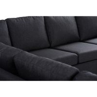 Vurna Lolita 7-zits hoekbank L+R, stof - antraciet