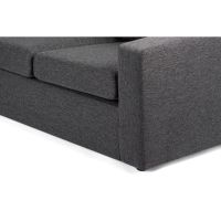 Dortmund 6-zits hoekbank L+R stof - antraciet