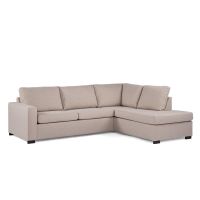 Angel 3-zits hoekbank rechts stof - beige