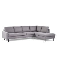 Dianna 3-zits hoek rechts stof - grijs