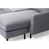 Vurna Nola 3-zitsbank L+R stof - grijs