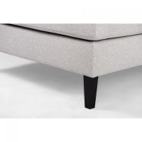 Cover 3-zits hoekbank rechts stof - grijs