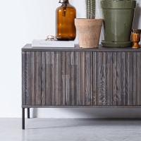 New Gravure tv-meubel 100 cm essen fineer espresso van het woonmerk Woood