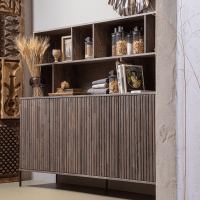 New Gravure wandkast essen fineer espresso van het woonmerk Woood