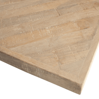 Tablo tafelblad mangohout visgraat 200x90 cm van het woonmerk Woood.