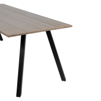 Tablo 2-standen poot vierkant metaal zwart (1 stuks) van het woonmerk Woood