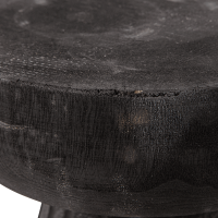 Borre kruk hout 40 x ø28 cm zwart van het woonmerk Woood