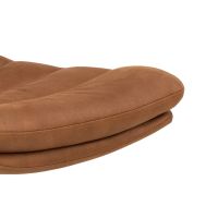 Ivalo draaistoel | zwart metaal onderstel | stof Kentucky - cognac