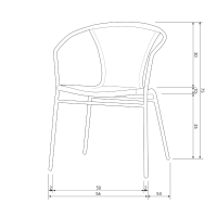 Weston terrasstoel outdoor jungle van het woonmerk Woood