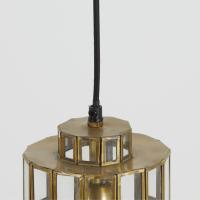 Søstrene hanglamp glas Ø15x31 cm antiek brons van het woonmerk Light & Living