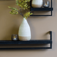 Maddison wandplank 80 cm zwart van het woonmerk Light & Living