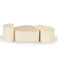 Sandy salontafel organisch 50 cm - beige