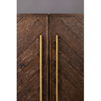 Dutchbone Class wandkast 50x100x100 cm bruin/goud