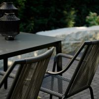 Shelo terrasstoel grijs