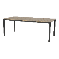 Arezzo tuintafel rechthoek polywood teaklook 200x90 cm van het woonmerk Les