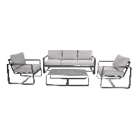 Loungeset Belezza - lichtgrijs