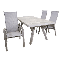 Uittrektafel Castilla Pardo 204/264x102 cm - beige