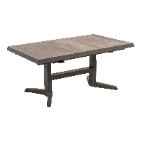 Uittrektafel verstelbaar Castilla Pardo 143/183x88x54/74cm - bruin