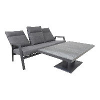 Loungebank Ohio 3-pers - grijs