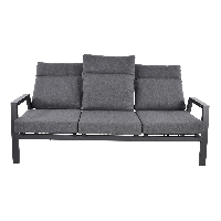 Loungebank Ohio 3-pers - grijs