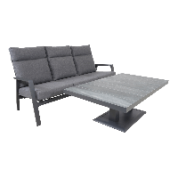 Loungebank Ohio 3-pers - grijs
