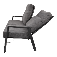 Loungebank Ohio 2-pers - grijs