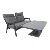 Loungebank Ohio 2-pers - grijs